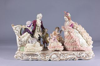 Antique German Porcelain Figural Grouping