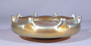 Aurene Glass Pinched Bowl