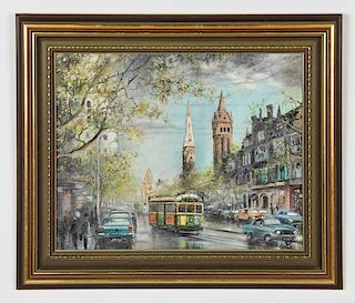John Spink (20th c.) Oil Painting