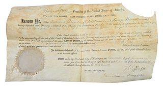 Thomas Jefferson and James Madison Signed Land Document