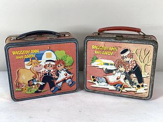 RAGGEDY ANN/ANDY LUNCH 1973 METAL LUNCH BOXES