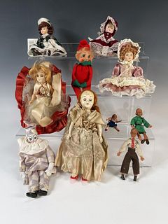 ASSORTED COLLECTION OF SMALL VINTAGE DOLLS