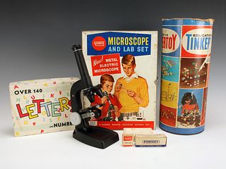 MICROSCOPE AND TINKER TOYS