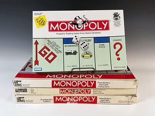 FOUR MONOPOLY GAMES