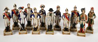 12 Scheibe Alsbach Porcelain Napoleonic Figures