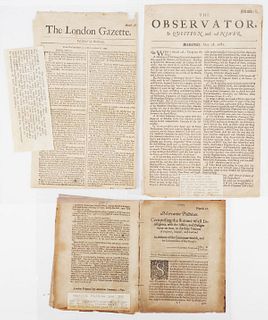 Three 17th Century Newspapers