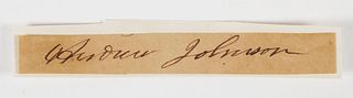 ANDREW JOHNSON Autograph