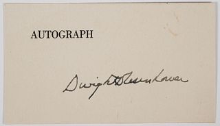 DWIGHT D. EISENHOWER Autograph