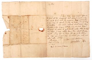 CADWALLADER COLDEN, 1722 Letter