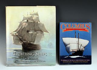 FIGHTING SHIPS 1750 TO 1850 SAM WILLIS COFFEE TABLE BOOKS