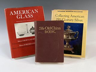 4 BOOKS ON SILVER GLASS AND CHINA
