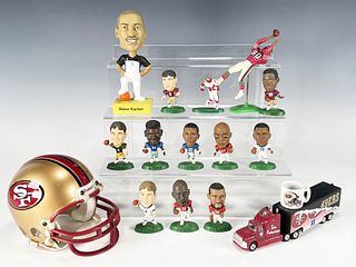 LOT OF SPORTS FIGURES - 49ERS RAPTERS