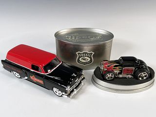 FOSSIL COLLECTIBLE CLOCK & MR. HANDYMAN 1954 CHEVY 