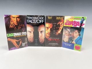 LOT OF 1990'S SEALED VHS MOVIES NICHOLAS CAGE ADAM SANDLER