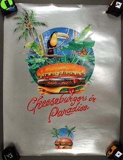 CHEESEBURGER IN PARADISE POSTER