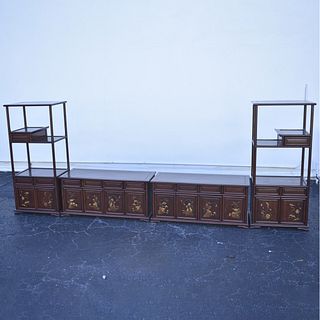 Chinese 4-Piece Etagere Cabinet