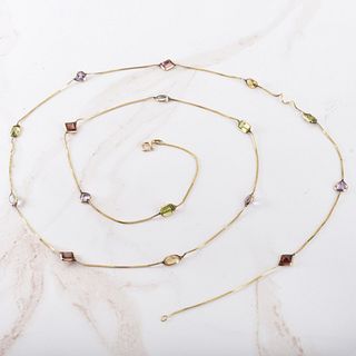 Gemstone and 14K Necklace