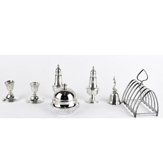 Seven Assorted Silver Tableware
