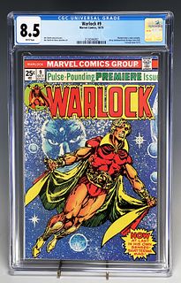 WARLOCK #9 MARVEL 1975 1ST ADAM WARLOCK SOLO TITLE! CGC 8.5