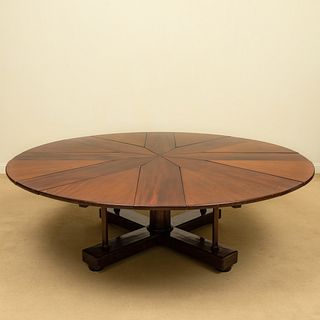 Victorian Mahogany Jupe Action Dining Table