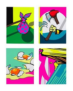 Pose - Deconstructed Print Set of 4