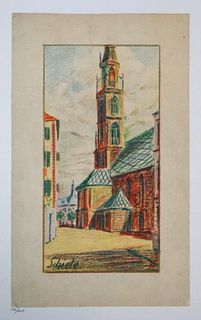 Egon Schiele (After) - Church of Bozen