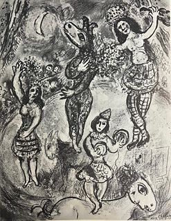 Marc Chagall - Equilibristes a la lune