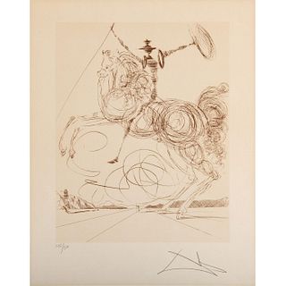 Salvador Dali (1904-1989) Lithograph Print, Don Quixote