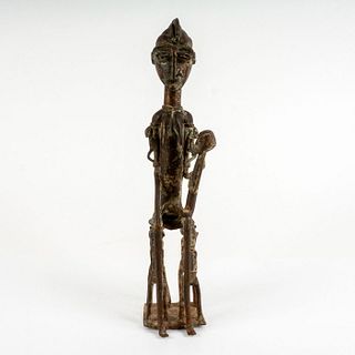Vintage Brass African Sculpture