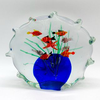 Vintage Murano Art Glass Aquarium Sculpture