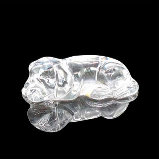 Princess House Lead Crystal Dog Paperweight