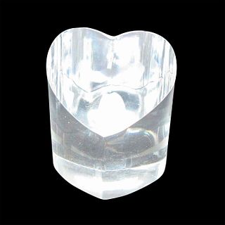 Rare Toscany Collection Clear Crystal Heart Paperweight