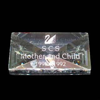 Swarovski Crystal Title Plaque Mother And Child