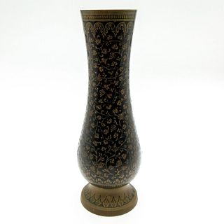 Vintage U.P. Handicrafts Decorative Metal Vase