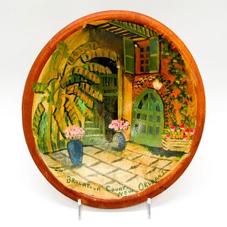 Hand Painted Wooden New Orleans Decorative Bowl