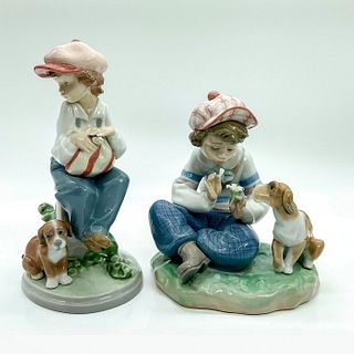 2pc Lladro Figures I Hope She Does 5450, My Best Friend 5401