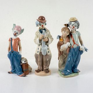 3pc Lladro Figurines, Clowns