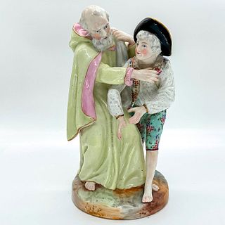Antique Meissen Figurine, Priest and Boy