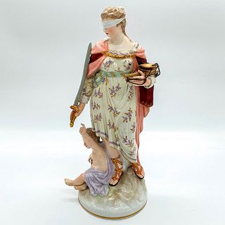 Antique KPM Porcelain Figurine, Lady of Justice