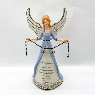 Bradford Porcelain Figurine, Angel Holding Birthstones