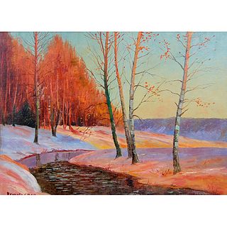 Manner of Beal Reynolds  (American 1867-1951) - Winter Landscape