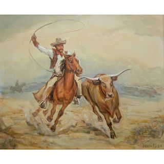 Epler Venetia (American 1926 - 2005) - Ride `Em Cowboy