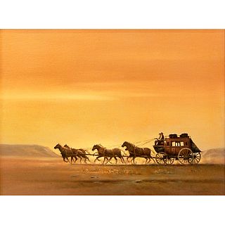 Bodner Joseph (American 1925 - 1982) - Horse Carriage