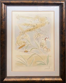 Salvador Dali Fables of Fontaine Limited Edition Lithograph Hand signed and numbered