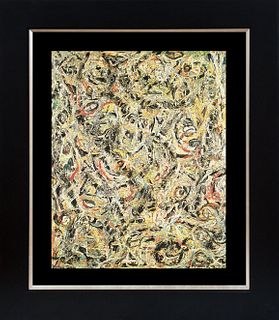 Jackson Pollock Color Plate Lithograph after Pollock Abstract