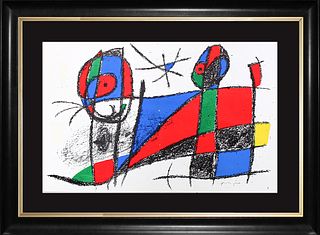 Joan Miro Hand Signed Original Lithograph after Miro
