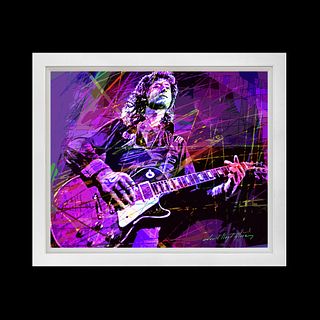 JimimyPage Solos  Limited Edition Hand embellished on canvas  David Lloyd Glover