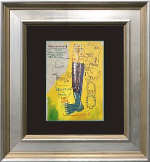Jean- Michel Basquiat LIthograph after Basquiat from 1984