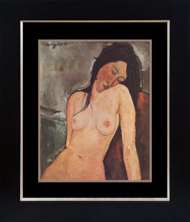 Modigliani Lithograph after Modigliani from 1967