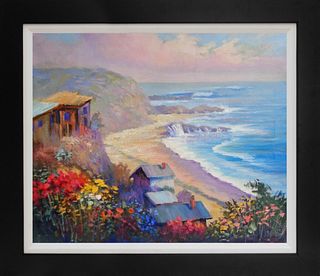 Rafael original oil on canvas seascape